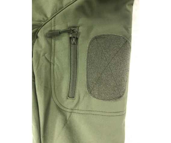 Куртка ESDY Soft Shell с флисом 4 кармана, олива