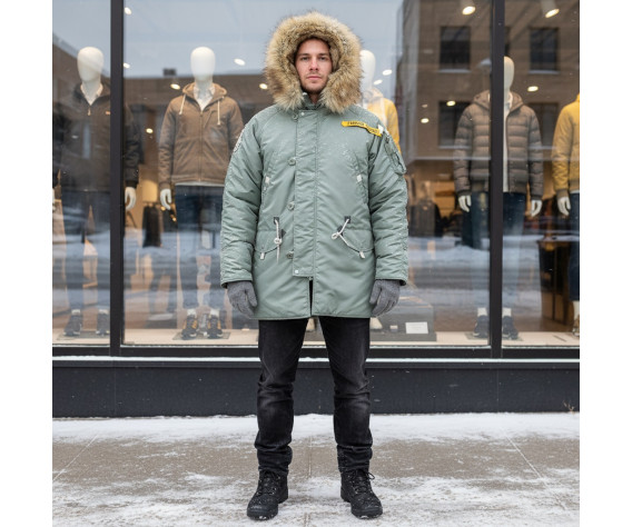 Фото: “Куртка HUSKY MILITARY OLIVE/OLIVE”, купить в интернет магазине