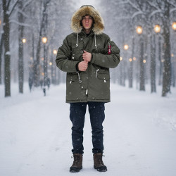 Фото: “Куртка HUSKY MILITARY REP.GREY/REP.GREY”, купить в интернет магазине