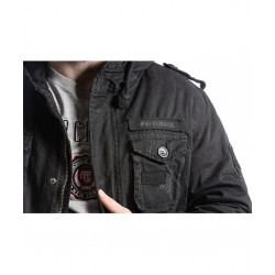Мужская хлопковая куртка Foersverd Prussia FS-M65H-BL, черный