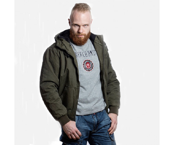 Фото: “Мужская хлопковая куртка с капюшоном Foersverd Adler FS-BJ-01-О, оливковая”, купить в интернет магазине