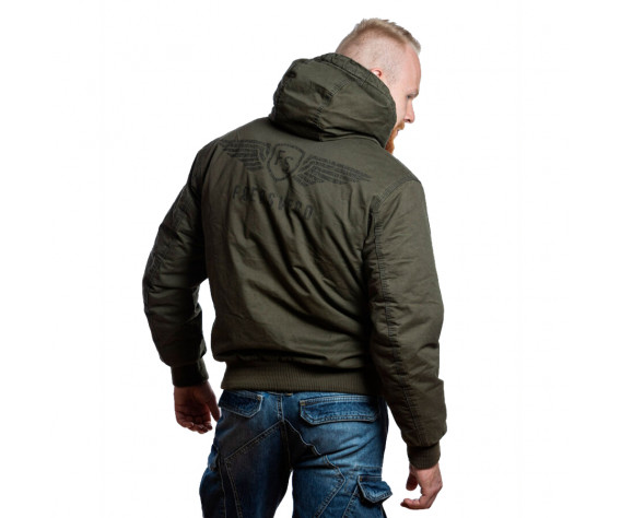 Мужская хлопковая куртка с капюшоном Foersverd Adler FS-BJ-01-О, оливковая