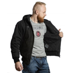 Мужская хлопковая куртка с капюшоном Foersverd Adler FS-BJ-01-BL, черный