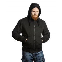 Мужская хлопковая куртка с капюшоном Foersverd Adler FS-BJ-01-BL, черный
