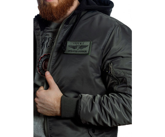 Куртка мужская Foersverd серо-зеленый JU-02-SG