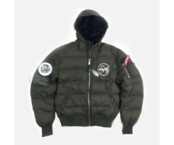 Фото: “Бомбер ALPHA APOLLO11 industries NASA ОЛИВА”, купить в интернет магазине