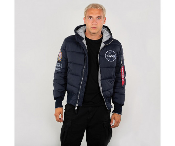 Фото: “Бомбер ALPHA APOLLO11 industries NASA СИНИЙ”, купить в интернет магазине