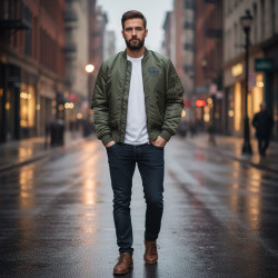 Фото: “Куртка бомбер STONE ISLAND легкая серый”, купить в интернет магазине