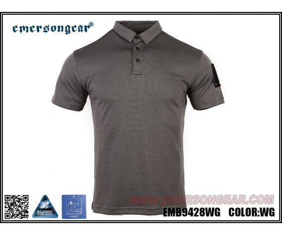 Фото: “Поло Emersongear Blue Label One way Dry PoloEMB9428G Grey”, купить в интернет магазине