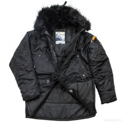 Фото: “Куртка HUSKY DENALI N3B BLACK/BLACK 2024”, купить в интернет магазине