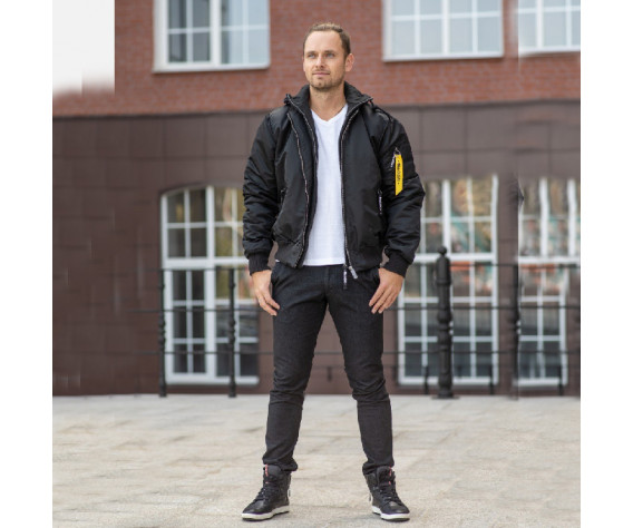 Фото: “Лётная куртка с капюшоном MA-1 HOOD, black”, купить в интернет магазине