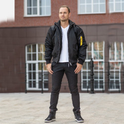 Фото: “Лётная куртка с капюшоном MA-1 HOOD, black”, купить в интернет магазине