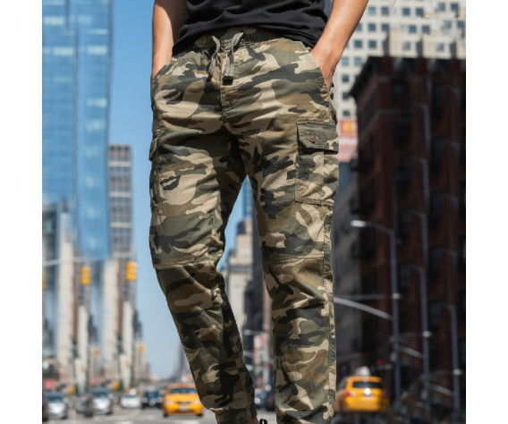 Фото: “Брюки Abercrombie с резинкой внизу камуфляж”, купить в интернет магазине