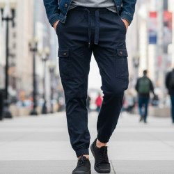 Фото: “Брюки Abercrombie с резинкой внизу черный”, купить в интернет магазине