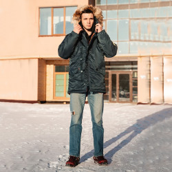 Фото: “Зимняя мужская куртка аляска N-3B, Navy”, купить в интернет магазине