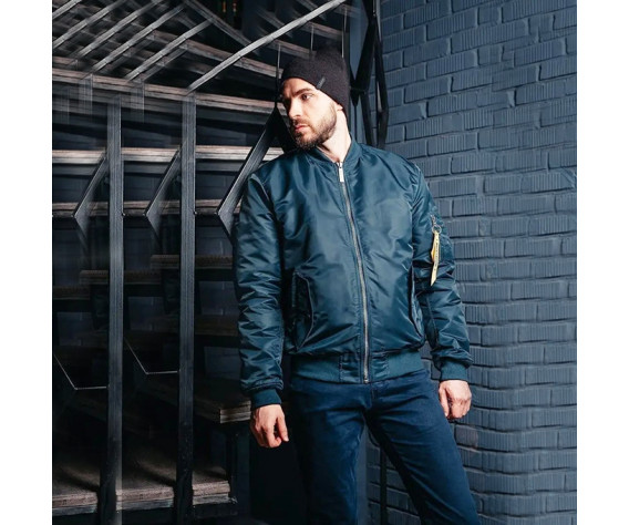 Фото: “Лётная куртка MA-1 bomber, navy”, купить в интернет магазине