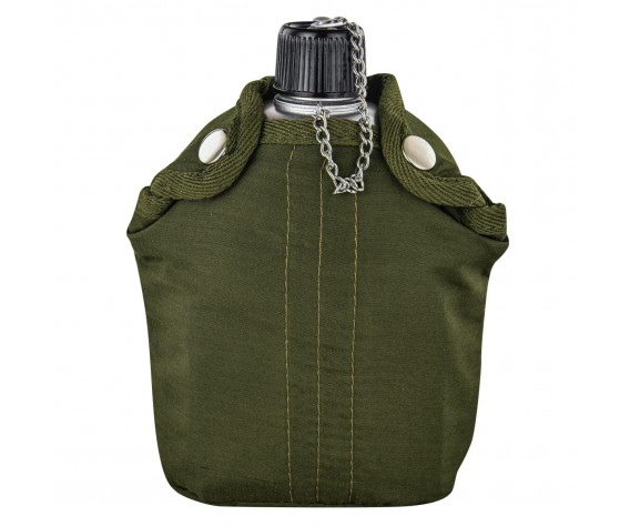 Фото: “Походный армейский набор фляга+котелок в чехле - Фляга объемом 1000 мл. + котелок 600 мл”, купить в интернет магазине