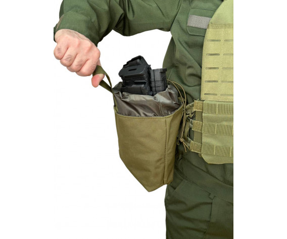 Фото: “Тактический подсумок для сброса магазинов – увеличенный 32х32см (Олива)”, купить в интернет магазине