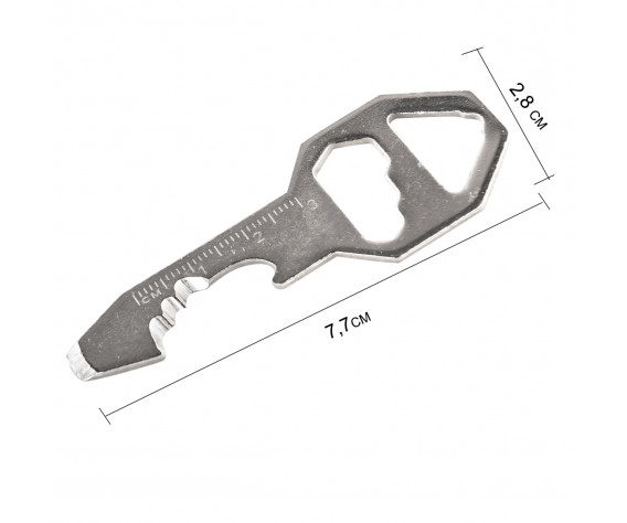 Фото: “Брелок-мультиинструмент 8-в-1 (серебристый)”, купить в интернет магазине