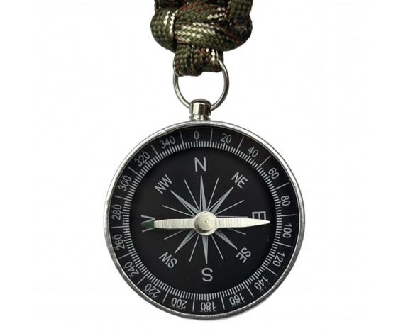 Фото: “Походный компас на брелке с термометром и карабином”, купить в интернет магазине