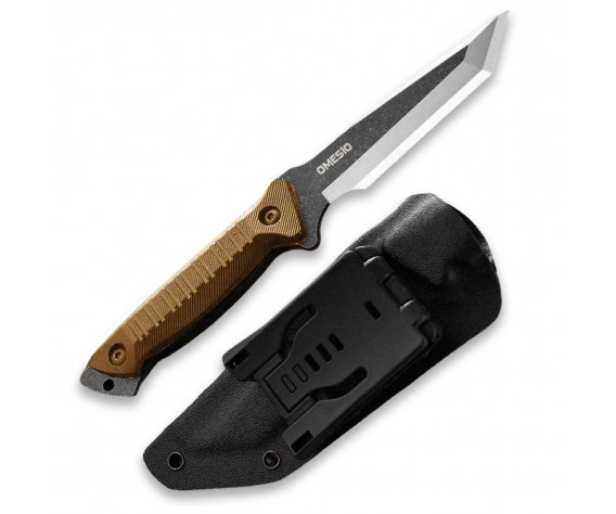 Фото: “Нож тактического назначения Omesio Tanto (клинок 110 мм, рукоять песок)”, купить в интернет магазине