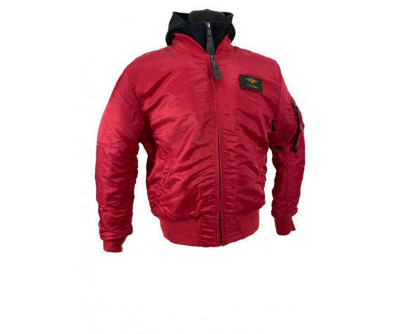 Фото: “Куртка MA-1 HOODED RED/RED L”, купить в интернет магазине