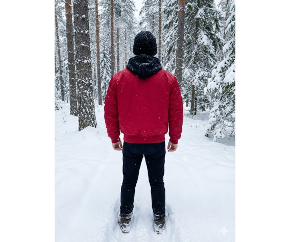 Фото: “Куртка MA-1 HOODED RED/RED L”, купить в интернет магазине