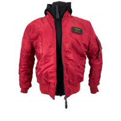 Фото: “Куртка MA-1 HOODED RED/RED L”