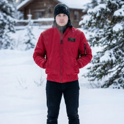 Фото: “Куртка MA-1 HOODED RED/RED L”, купить в интернет магазине