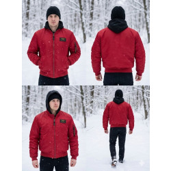 Фото: “Куртка MA-1 HOODED RED/RED L”