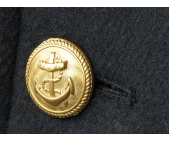 Бушлат морской ВМФ Mil-tec в ретро стиле с золотистыми пуговицами