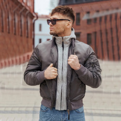 Фото: “Куртка бомбер D-tec SP-04 Grey | Army Stroll”, купить в интернет магазине