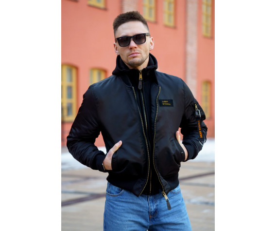 Фото: “Куртка бомбер D-tec SP-04 Black | Army Stroll”, купить в интернет магазине