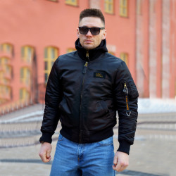 Фото: “Куртка бомбер D-tec SP-04 Black | Army Stroll”, купить в интернет магазине