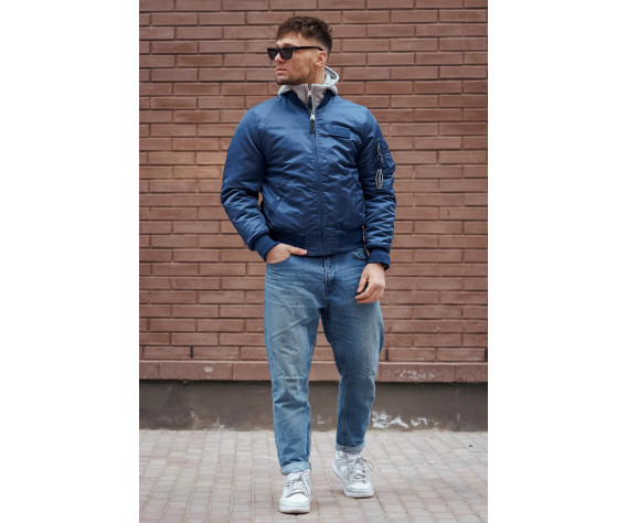 Фото: “Куртка бомбер D-tec SP-04 Blue | Army Stroll”, купить в интернет магазине