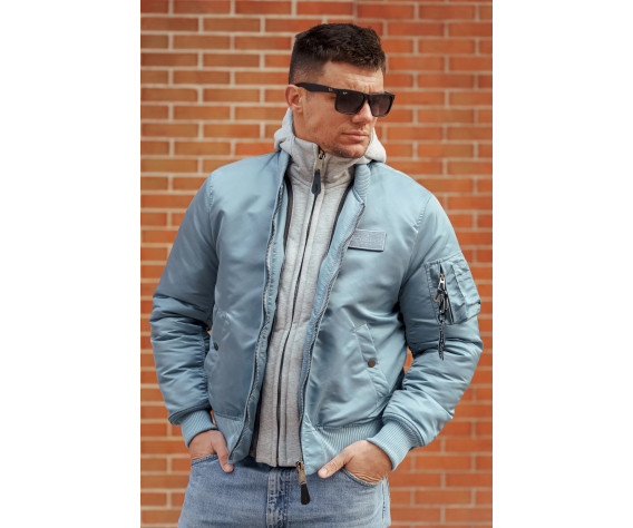 Фото: “Куртка бомбер D-tec SP-04 светло-синий | Army Stroll”, купить в интернет магазине
