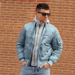 Фото: “Куртка бомбер D-tec SP-04 светло-синий | Army Stroll”, купить в интернет магазине