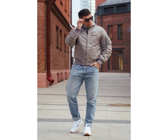 Фото: “Куртка бомбер D-tec SP-04 светло-серый | Army Stroll”, купить в интернет магазине