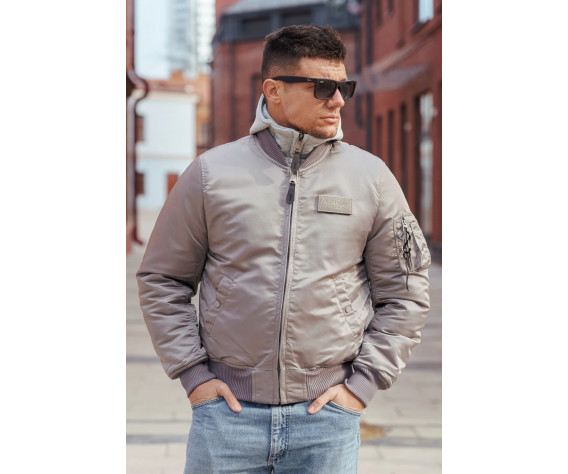 Фото: “Куртка бомбер D-tec SP-04 светло-серый | Army Stroll”, купить в интернет магазине