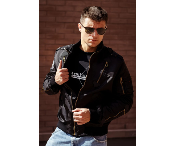 Фото: “Куртка бомбер PE-16 Black | Army Stroll”, купить в интернет магазине