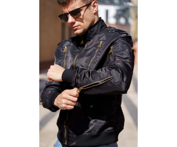 Фото: “Куртка бомбер PE-16 Black | Army Stroll”, купить в интернет магазине