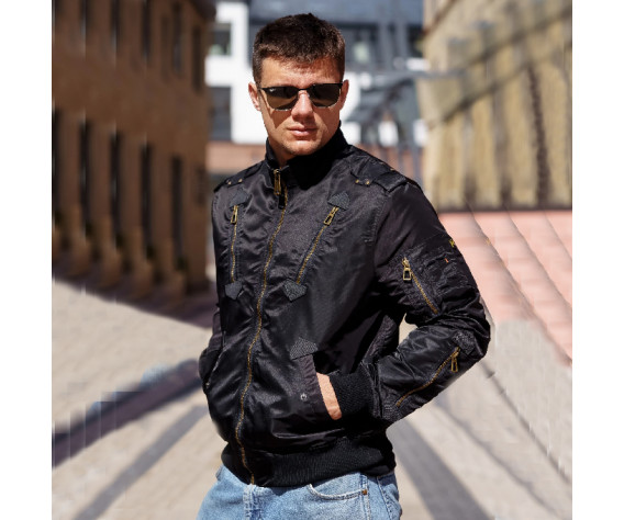 Фото: “Куртка бомбер PE-16 Black | Army Stroll”, купить в интернет магазине