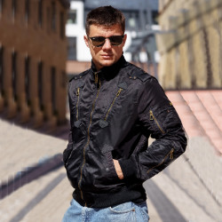 Фото: “Куртка бомбер PE-16 Black | Army Stroll”, купить в интернет магазине