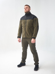 Превью товара: “Флисовая кофта CLASSIC Helikon, цвет Olive Green/Black”, купить в интернет магазине