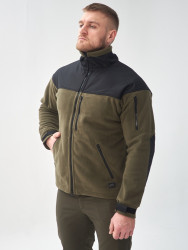 Превью товара: “Флисовая кофта CLASSIC Helikon, цвет Olive Green/Black”, купить в интернет магазине