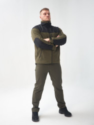 Превью товара: “Флисовая кофта CLASSIC Helikon, цвет Olive Green/Black”, купить в интернет магазине