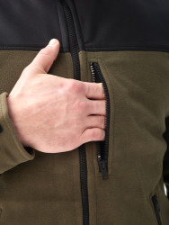 Превью товара: “Флисовая кофта CLASSIC Helikon, цвет Olive Green/Black”, купить в интернет магазине