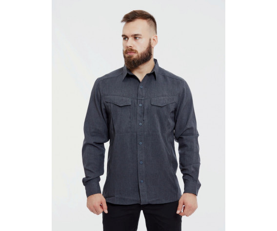 Фото: “Рубашка DEFENDER MK2 GENTLEMAN Helikon, цвет Melange Black/Grey”, купить в интернет магазине