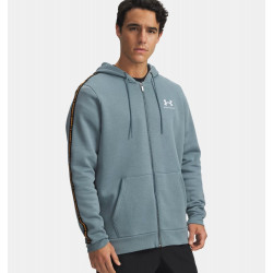 Фото: “Толстовка Icon Fleece FZ Taping Under Armour, цвет Jasper Blue”, купить в интернет магазине