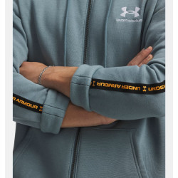 Превью товара: “Толстовка Icon Fleece FZ Taping Under Armour, цвет Jasper Blue”, купить в интернет магазине